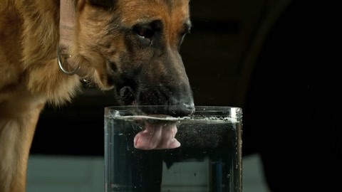 狗喝水是什么姿势-图1