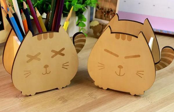 小猫笔筒的制作过程-图1