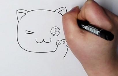 画一只萌萌哒小猫咪-图1