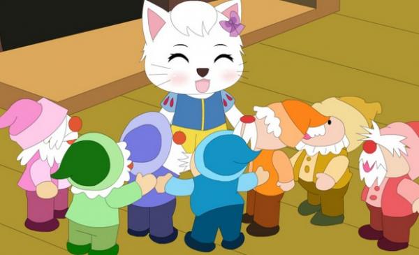 卡通猫公主的故事-图1