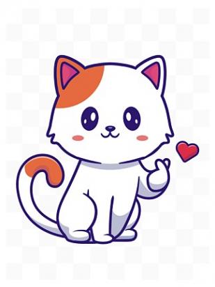 猫卡通图片大全可爱-图1